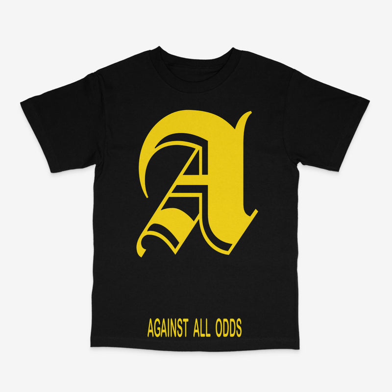 Against All Odds 'Big A' Tee In (Black) - Fresh N Fitted Inc