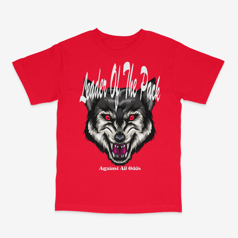 Against All Odds 'Leader Of The Pack' Tee In (Red) - Fresh N Fitted Inc