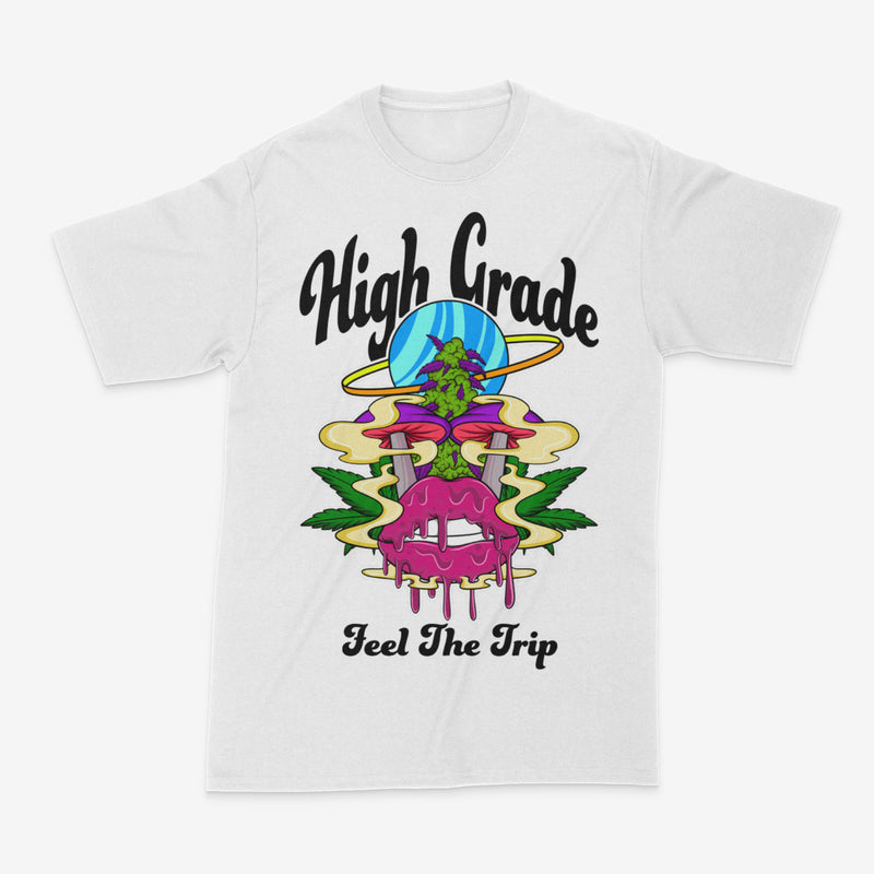 High Grade Co 'Feel The Trip' Tee In (White) - Fresh N Fitted Inc