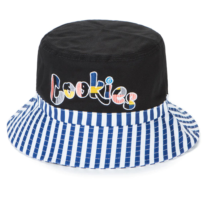 Cookies 'Montauk' Cotton Canvas Bucket Hat (Black) 1558X6155
