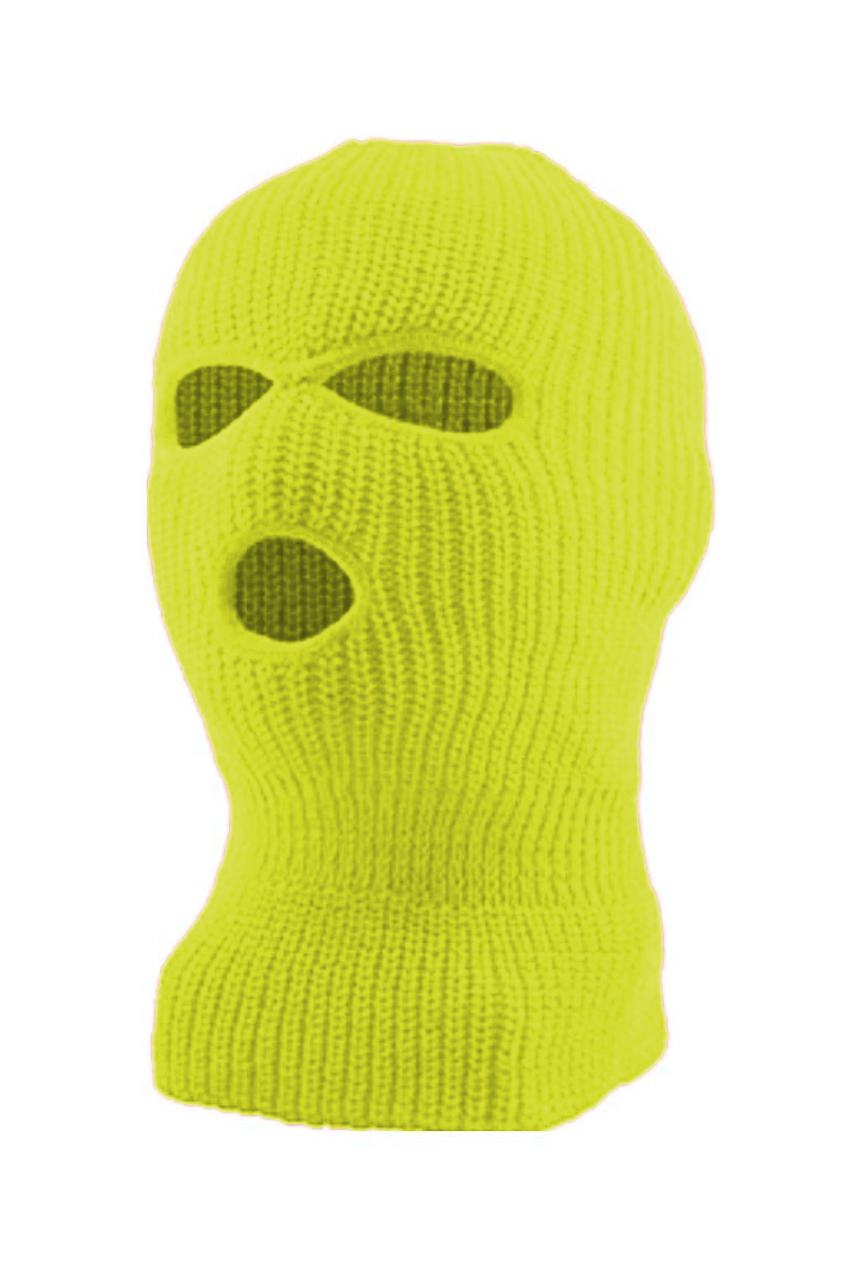 MUKA Ski Mask (Neon Yellow) MUK2021 - Fresh N Fitted Inc