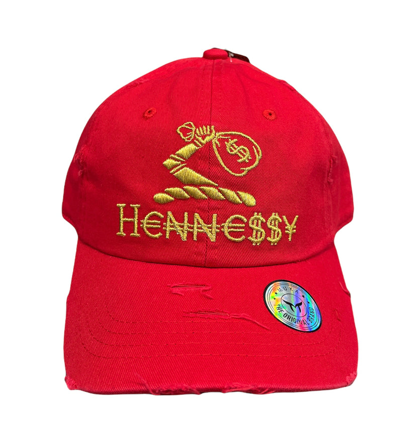 'HENNE$$Y' Dad Hat (Red) MUD2124