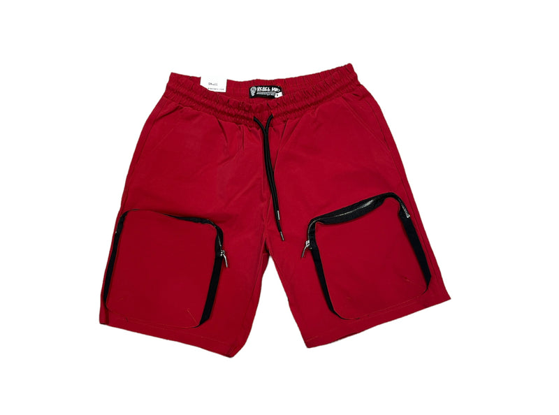 Rebel Minds Cargo Shorts (Dark Red) 121-974 - Fresh N Fitted Inc