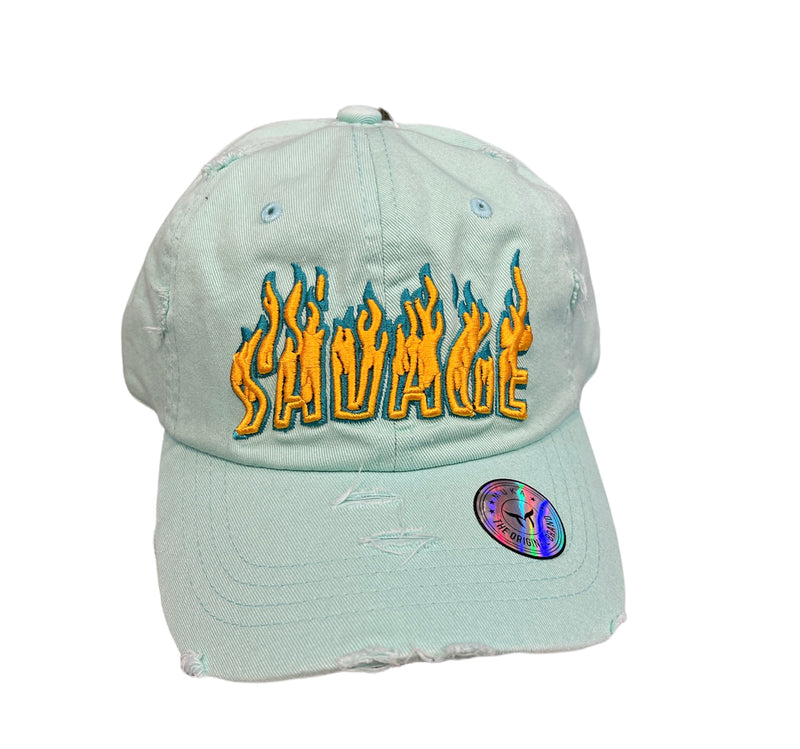 'Fire Savage' Dad Hat (Mint) MUD2125 - Fresh N Fitted Inc