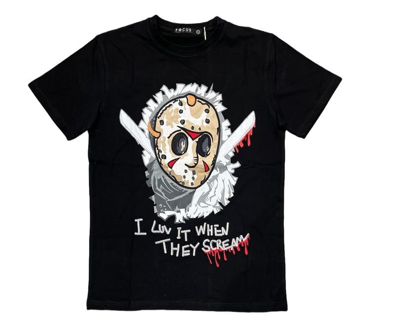 Focus 'I Love When They Scream' T-Shirt (Black) 80469S - Fresh N Fitted Inc