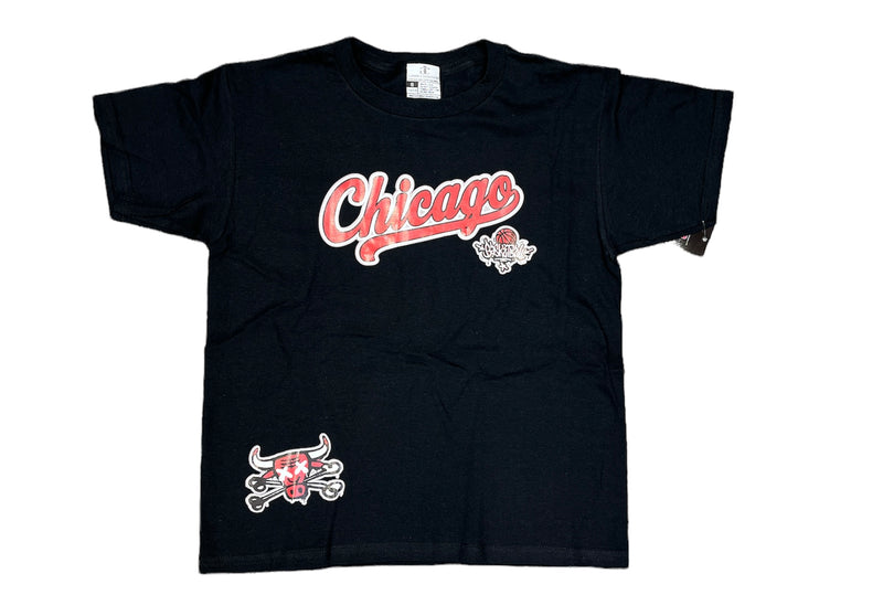 Game Changers Kids 'Chicago Red' T-Shirt (Black) - Fresh N Fitted Inc