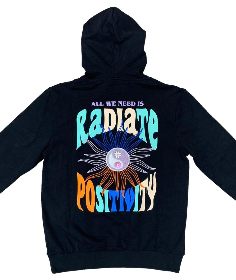 BKYS 'Radiate Positivity' Hoodie (Black) H620 - Fresh N Fitted Inc
