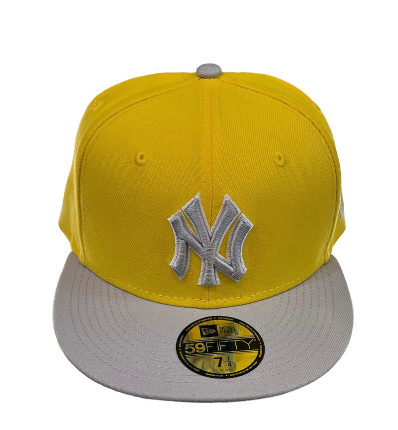 NEW ERA 59Fifty 'New York Yankees' Fitted (Yellow/Gray) - Fresh N Fitted Inc