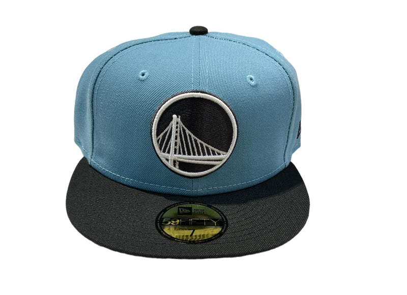 NEW ERA 59Fifty 'Golden State Warriors' Fitted (Sky Blue/Gray w L.Gray Under Brim) - Fresh N Fitted Inc