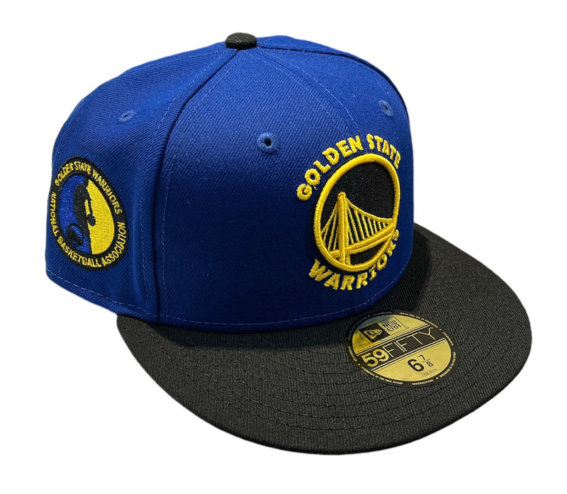 NEW ERA 59Fifty 'Golden State Warriors' Fitted (Royal/Black w Yellow Under Brim) - Fresh N Fitted Inc