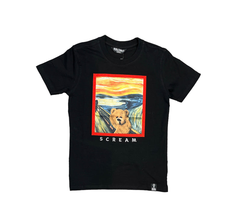 Rebel Minds Kids 'Scream' T-Shirt (Black) 831-B156 - Fresh N Fitted Inc