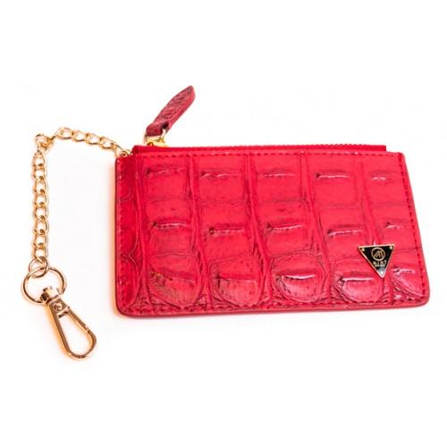 Mint Croc Leather Pouch (Red) - Fresh N Fitted Inc
