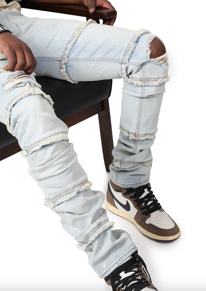 KDNK Panelled Denim (Blue) KND4451