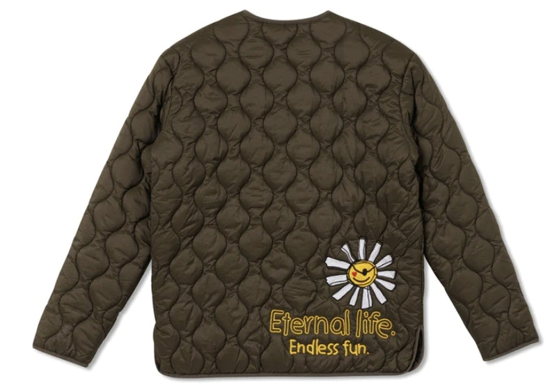 First Row 'Eternal Life' Quilted Liner Jacket (Olive) FRJ2014