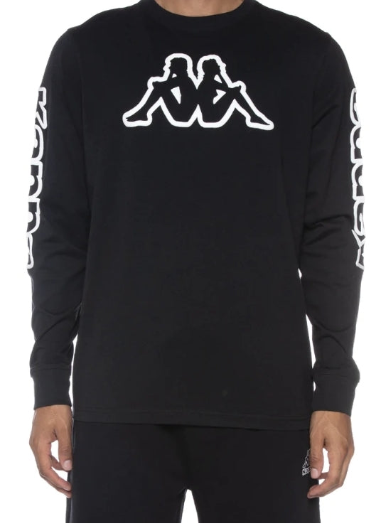 Kappa 'Logo ABY'  Long Sleeve T-Shirt (Black Smoke) 33172YW