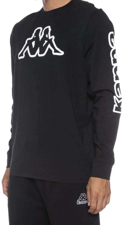 Kappa 'Logo ABY'  Long Sleeve T-Shirt (Black Smoke) 33172YW