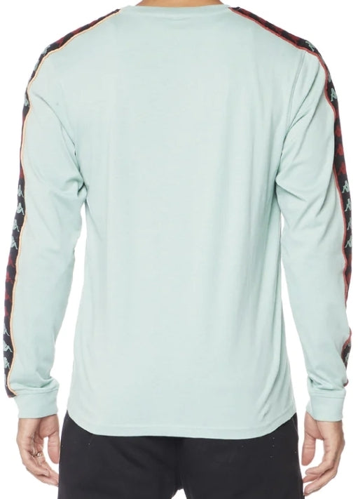 Kappa '222 Banda Bones'  Long Sleeve T-Shirt (Green Sage/Orange Apricot) 351G1GW - Fresh N Fitted Inc