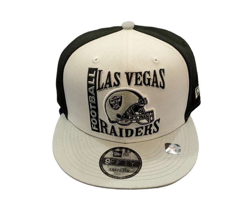 NEW ERA 'Las Vegas Raiders' 9Fifty Snap Back Hat (Black/Silver/White) - Fresh N Fitted Inc