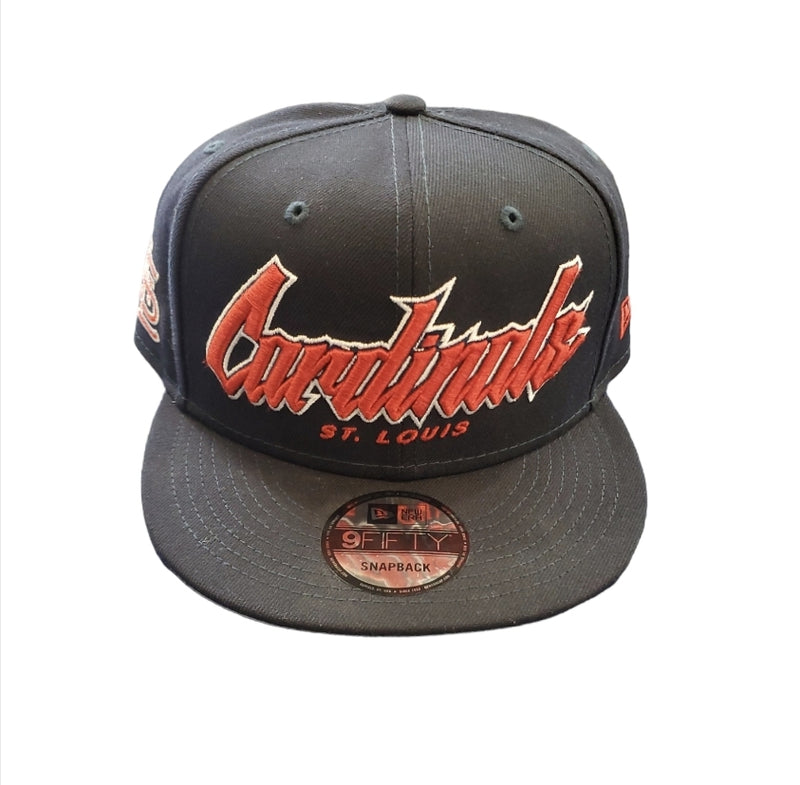 NEW ERA 'St. Louis Cardinals' 9Fifty Snap Back Hat (Navy Blue/Red)