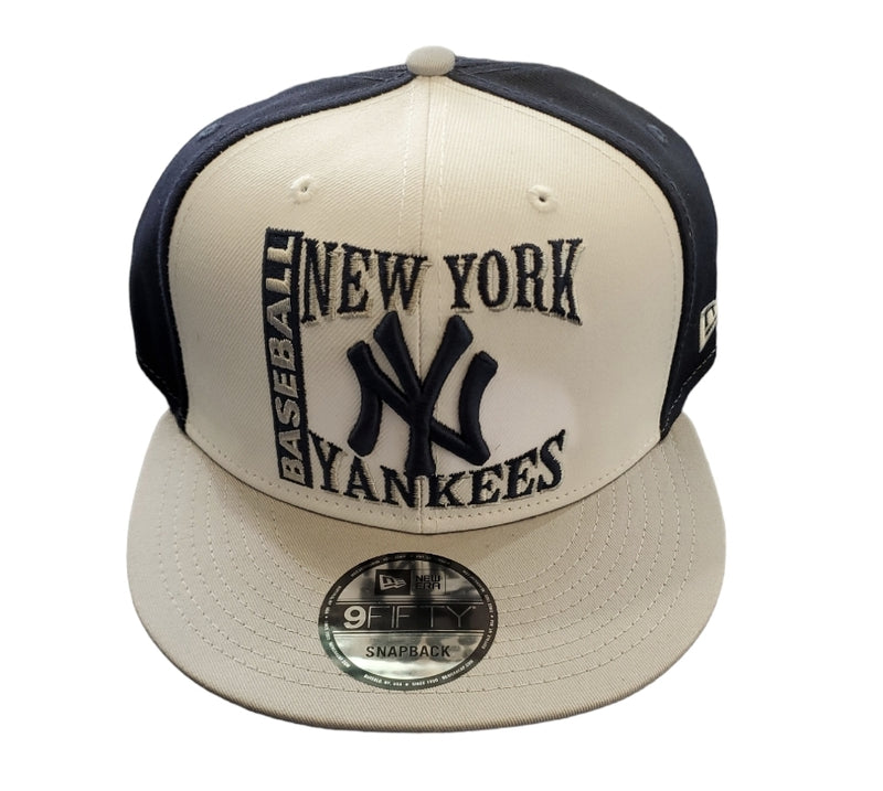 NEW ERA 'New York Yankees Baseball' 9Fifty Snap Back Hat (Navy/White/Grey) - Fresh N Fitted Inc