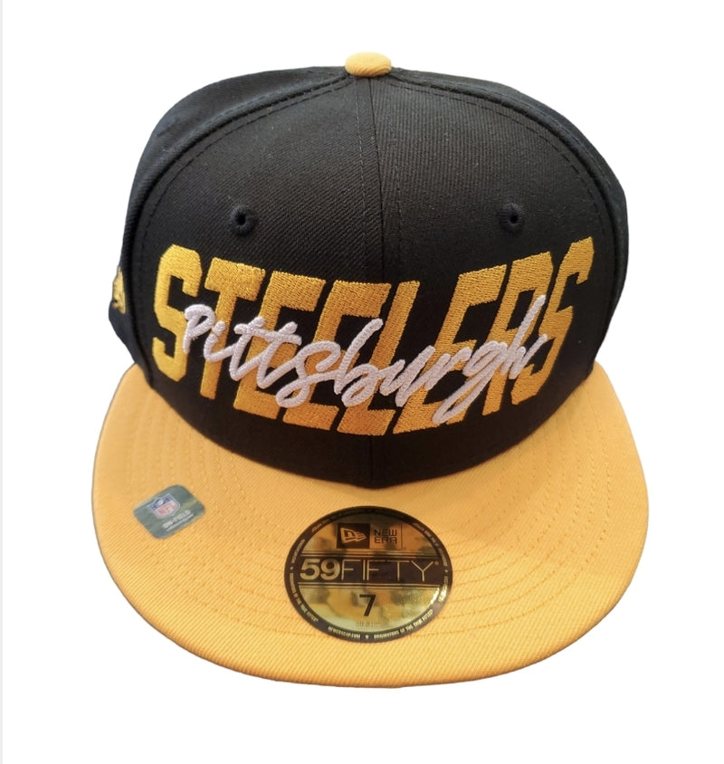 NEW ERA 59Fifty 'Pittsburgh Steelers ' Fitted (Black/Yellow) - Fresh N Fitted Inc