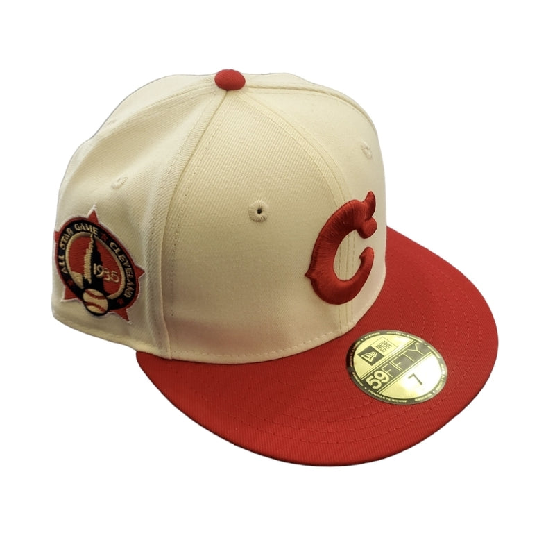NEW ERA 59Fifty 'Cleveland 1935 All-Star Game ' Fitted (Cream/Red) - Fresh N Fitted Inc