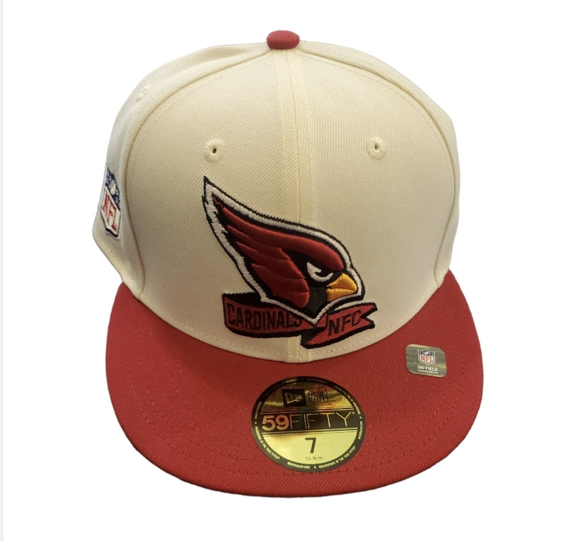 NEW ERA 59Fifty 'Arizona Cardinals NFC' Fitted Hat (Cream/Red) - Fresh N Fitted Inc