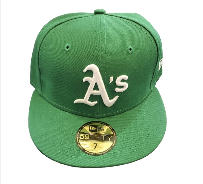 NEW ERA 59Fifty 'Oakland A’s' Fitted (Green/White) - Fresh N Fitted Inc