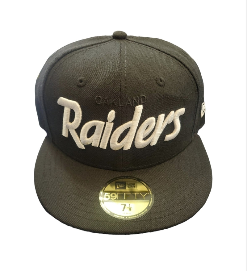 NEW ERA 59Fifty ‘Oakland Raiders' Fitted (Black/White) - Fresh N Fitted Inc