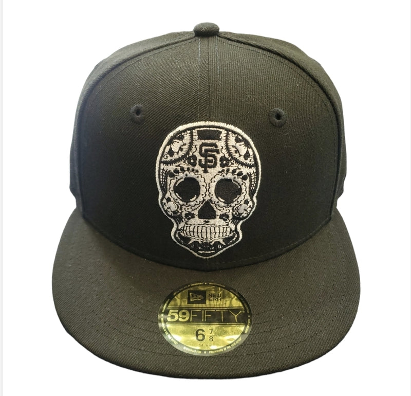 NEW ERA 59Fifty San Francisco Giants 'Sugar Skull' Fitted Hat (Black) - Fresh N Fitted Inc
