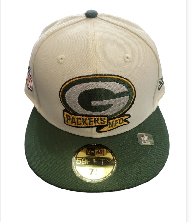 NEW ERA 59Fifty 'Green Bay Packers AFC' Fitted (Cream/Green) - Fresh N Fitted Inc