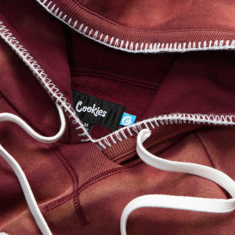 Cookies Upper Echelon Vintage Wash Fleece Pullover Hoodie (Burgundy) 1562H6447 - Fresh N Fitted Inc