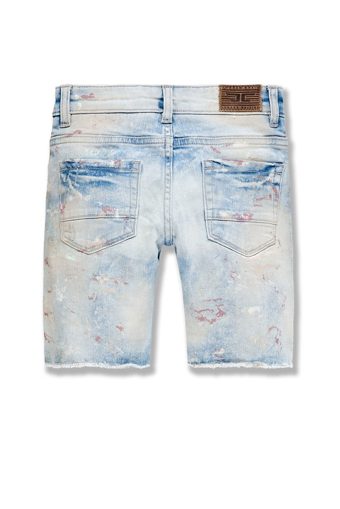 Jordan Craig Kids 'OG Plush' Striped Denim Shorts (Dusty Rose) J3175SK - Fresh N Fitted Inc