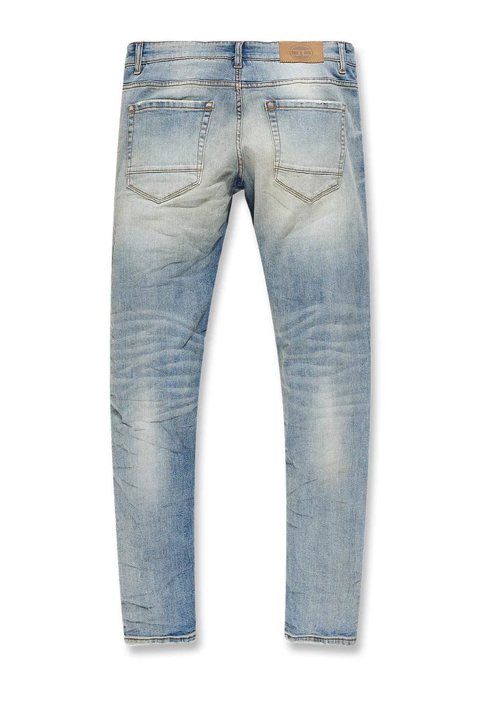Sean - Crushed & Rolled Denim (Lager) JS1095 - Fresh N Fitted Inc