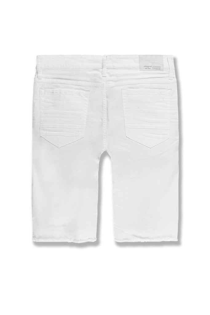 Jordan Craig 'Wildwood' Twill Denim Shorts (White) J3166S - Fresh N Fitted Inc