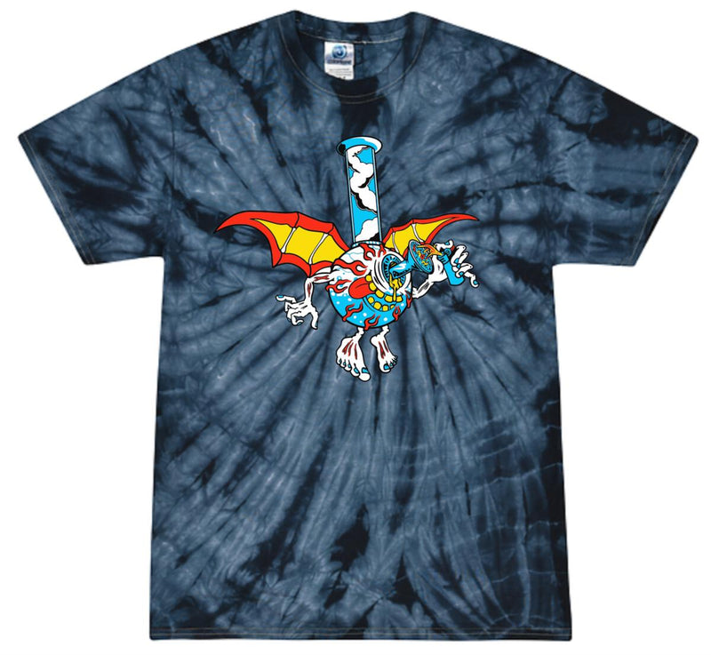 Cookies 'Bong Outta Hell' Tie Dye T-Shirt (Spider Navy) 1557T5933 - Fresh N Fitted Inc