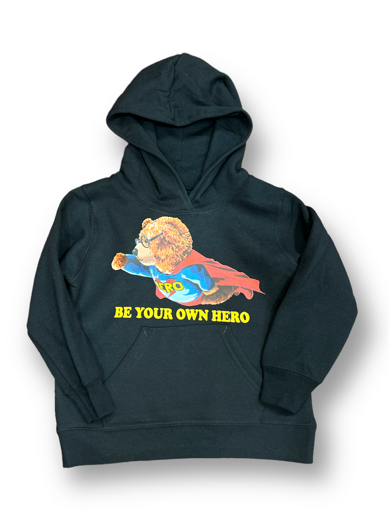 Humble Heart Kids "Be Your Own Hero" Hoodie In Black - Fresh N Fitted Inc
