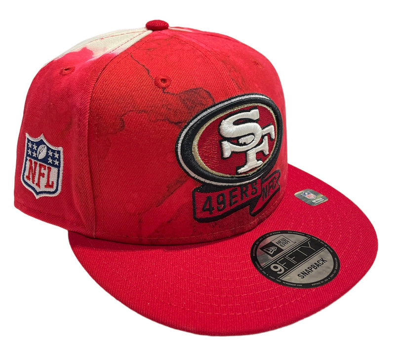 NEW ERA 'San Francisco 49ers NFC' 9Fifty Snap Back Hat (Red Tie Dye)