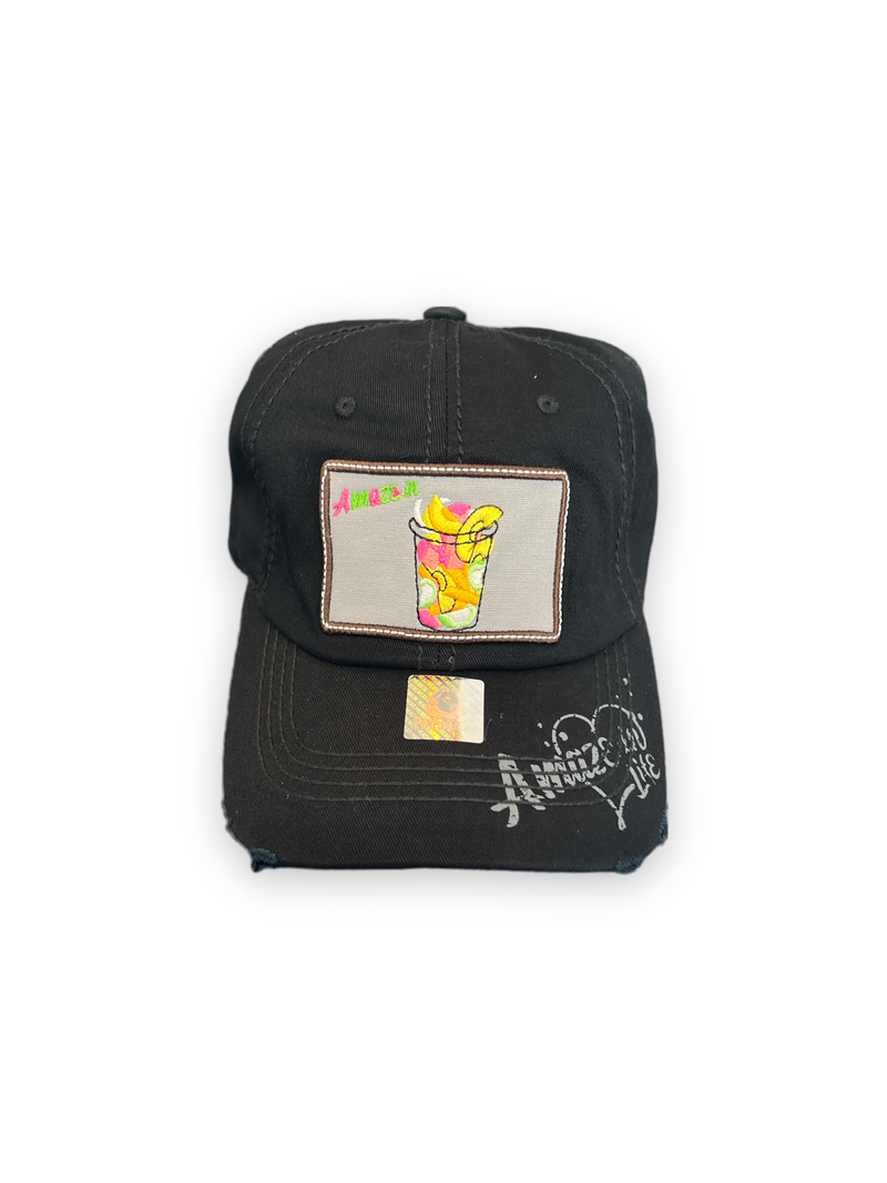Pitbull Amaze In Life 'Fruit Cup Patch' Washed Cotton Hat (Black) FD3CFEBK - Fresh N Fitted Inc