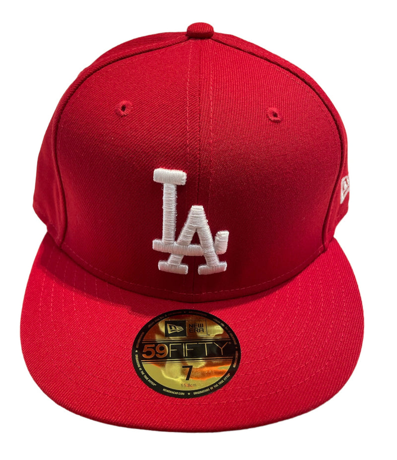 NEW ERA 59Fifty 'Los Angeles Dodgers' Fitted (Red) - Fresh N Fitted Inc