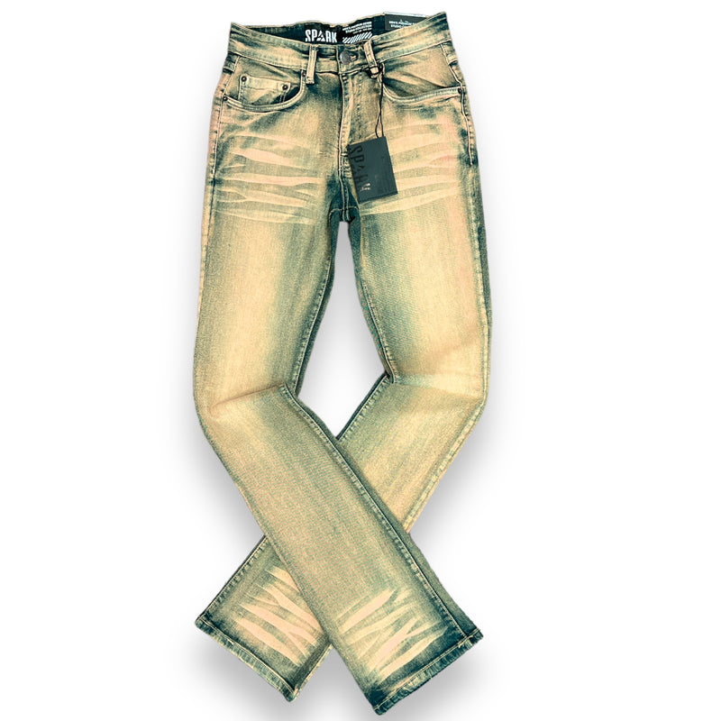 Spark Stretch Stack Denim (Taupe) S3012 - Fresh N Fitted Inc