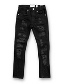 FWRD Kids 'Gashed' Denim (Jet Black) R-33705K - Fresh N Fitted Inc