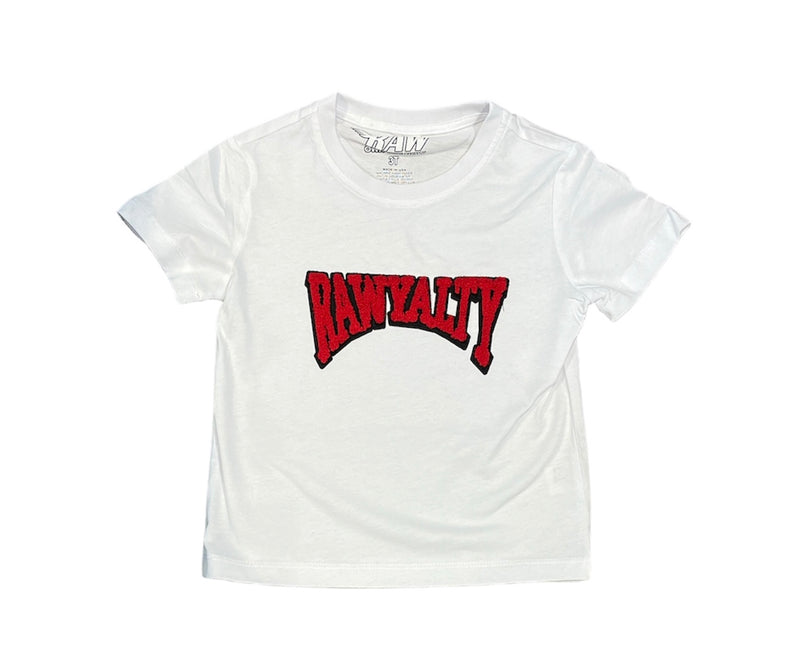 Rawyalty Kids 'Rawyalty Red' T-Shirt (White) RKT-000 - Fresh N Fitted Inc
