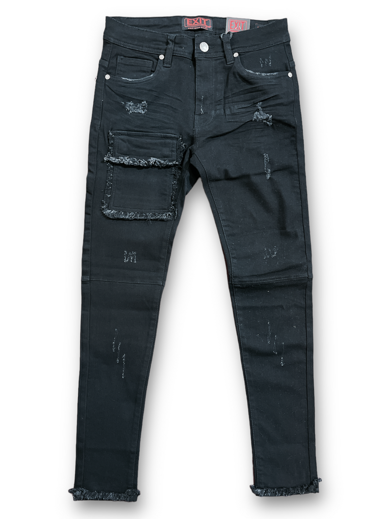 Exit Denim Mens Jeans (Black) EX-00013 A-12 - Fresh N Fitted Inc