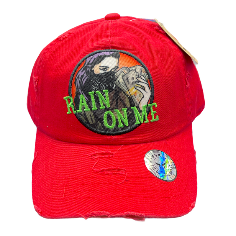 'Rain On Me' Dad Hat (Red) MUD2155