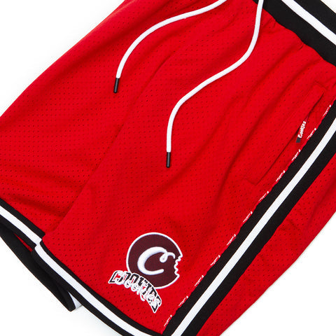 Cookies Loud Pack Mesh Batting Shorts W/Two-Tone Ribbing & Embroided Logo (Red) 1557K5855 - Fresh N Fitted Inc