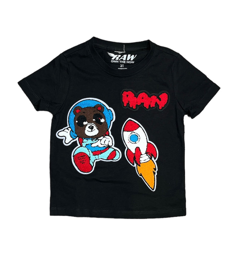 Rawyalty Kids 'Space Teddy' T-Shirt (Black) RKC-000 - Fresh N Fitted Inc