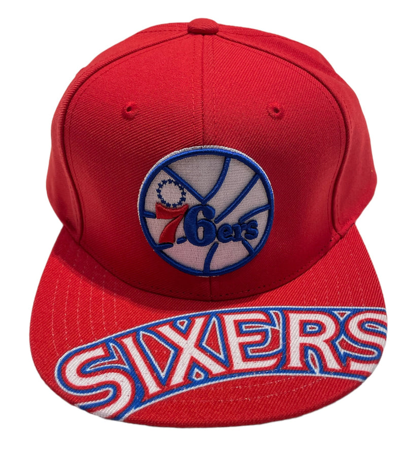 Mitchell & Ness 'Philadelphia 76ers' NBA POP Snap Back (Red) MM21036 - Fresh N Fitted Inc