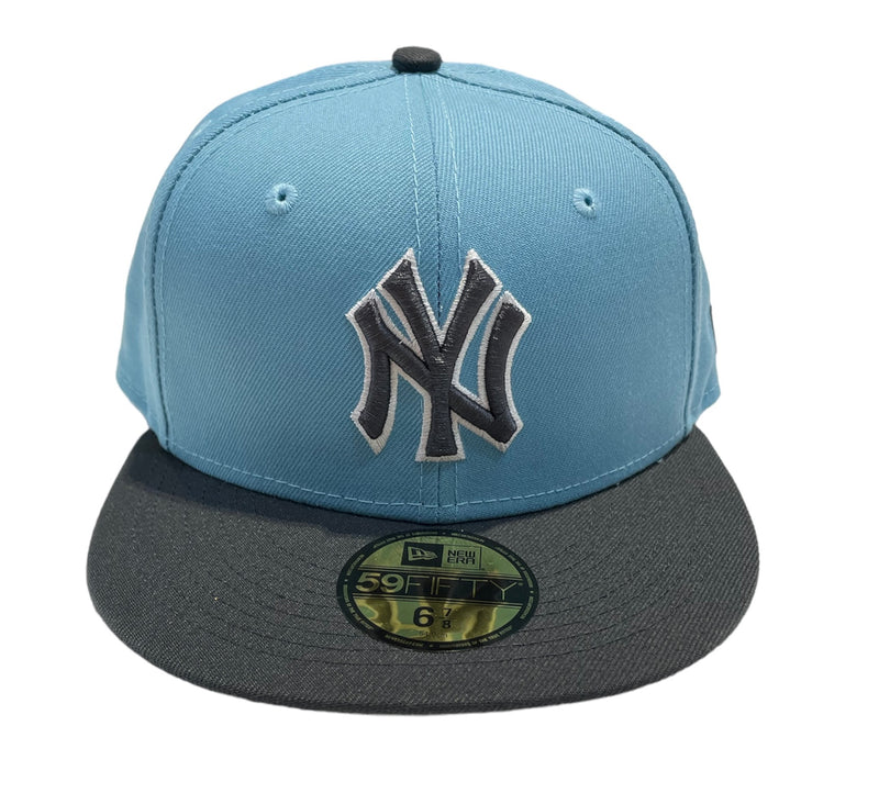 NEW ERA 59Fifty 'New York Yankee' Fitted (Sky Blue/Grey w L.Grey Under Brim) - Fresh N Fitted Inc