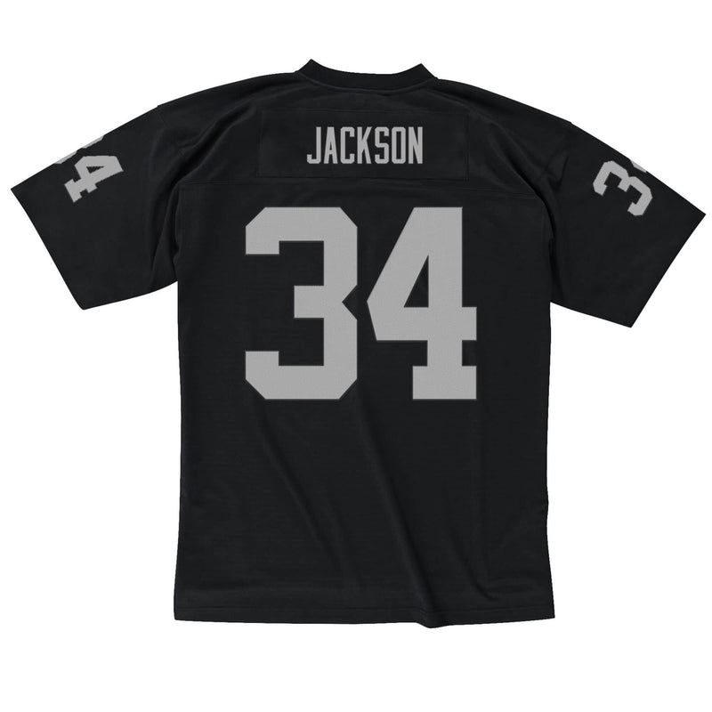 Mitchell & Ness Los Angeles Raiders '1988 Bo Jackson' NFL Legacy Jersey (Black) LGJYAC18035-LAIBLCK88BJA - Fresh N Fitted Inc
